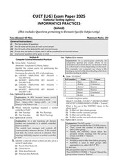 NTA CUET (UG) Mock Test Papers - Informatics Practices By Oswaal Books