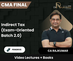 CMA Final Indirect Tax (Exam-Oriented Batch 2.0) Video Lectures by CA Rajkumar (Pendrive)