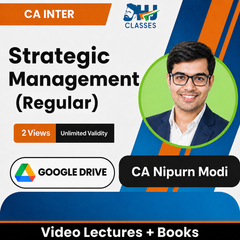 CA Inter Strategic Management (Regular) Video Lectures by CA Nipurn Modi (Google Drive, 2 Views, Unlimited Validity)
