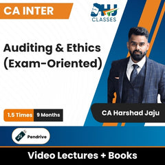 CA Inter Auditing & Ethics (Exam-Oriented) Video Lectures by CA Harshad Jaju (Pendrive, 9 Months, 1.5 Times)