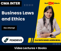 CMA Inter Business Laws and Ethics Video Lectures by CA Shivangi Agrawal Dec Attempt (Pendrive + Books)