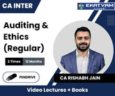 CA Inter Auditing & Ethics (Regular) Video Lectures by CA Rishabh Jain (Pen Drive, 2 Times, 12 Months)