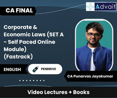 CA Final Corporate & Economic Laws (SET A - Self Paced Online Module) (Fastrack) Video Lectures by CA Punarvas Jayakumar (Pendrive)