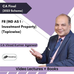 CA Final FR (IND AS 1 - Investment Property) (Topicwise) Video Lectures by CA Vinod Kumar Agarwal (Pendrive + Books)