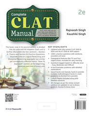 Complete CLAT Manual, Solved Papers CLAT & AILET, Legal Awareness & Reasoning and Legal Aptitude Workbook for CLAT - Books By Pearson