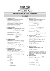 NEET (UG) 20 Previous Years' Solved Papers (Physics, Chemistry & Biology) Year-wise - Book By Oswaal Books