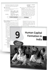 Educart's CBSE Class 12 Economics Question Bank (Chapter-wise PYQs, MCQs, Case-Based Qs & Notes) Book