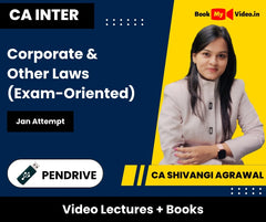 CA Inter Corporate & Other Laws (Exam-Oriented) Video Lectures by CA Shivangi Agrawal Jan Attempt (Pendrive + Books)