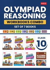 Class 10 ISO-IMO-IEO-ICSO-IGKO-ISSO Olympiad Workbook and Reasoning Book Combo (Set of 7 Books) By MTG Learning