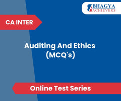 CA Inter Auditing And Ethics (MCQ's) Test Series (Online)