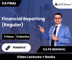 CA Final Financial Reporting (Regular) Video Lectures by CA PS Beniwal (Pendrive, 12 Months)