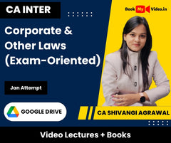 CA Inter Corporate & Other Laws (Exam-Oriented) Video Lectures by CA Shivangi Agrawal Jan Attempt (Download + Books)