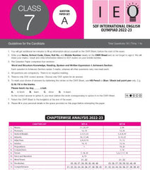 IEO Class-7 Olympiad Previous Years Papers (PYP) English with Sample OMR Sheet - Book By MTG Learning