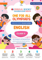 One For All English Olympiad Previous Years' Solved Papers Class 3 by Oswaal Books