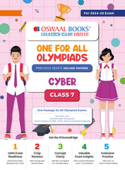 One For All Cyber Olympiad Previous Years' Solved Papers Class 7 by Oswaal Books