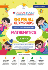 One For All Mathematics Olympiad Previous Years' Solved Papers Class 2 by Oswaal Books