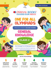 One For All General Knowledge Olympiad Previous Years' Solved Papers Class 2 by Oswaal Books