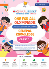 One For All General Knowledge Olympiad Previous Years' Solved Papers Class 3 by Oswaal Books
