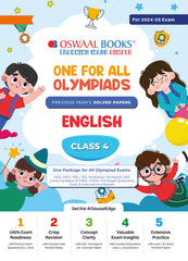 One For All English Olympiad Previous Years' Solved Papers Class 4 by Oswaal Books