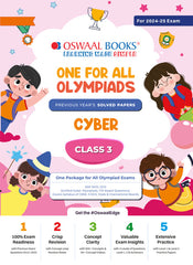 One For All Cyber Olympiad Previous Years' Solved Papers Class 3 by Oswaal Books