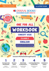 One For All English Workbook Concept Wise for Class 2 by Oswaal Books