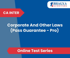 CA Inter Corporate And Other Laws (Pass Guarantee - Pro) Test Series (Online)