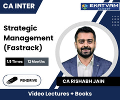 CA Inter Strategic Management (Fastrack) Video Lectures by CA Rishabh Jain (Pendrive, 1.5 Times, 12 Months)