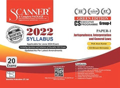 Scanner CS Executive (2022 Syllabus) Paper-1 Jurisprudence, Interpretation and General Laws Green Edition