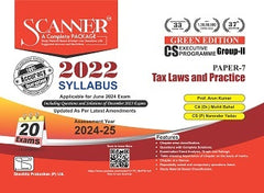 Scanner CS Executive (2022 Syllabus) Paper-7 Tax Laws and Practice Green Edition