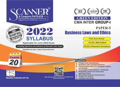 Scanner CMA Inter (2022 Syllabus) Paper-5 Business Laws and Ethics Green Edition.