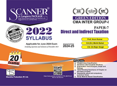 Scanner CMA Inter (2022 Syllabus) Paper-7 Direct and Indirect Taxation Green Edition.