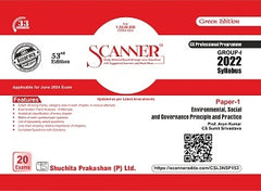Scanner CS Professional (2022 Syllabus) Paper-1 Environmental, Social and Governance Principle and Practice Green Edition