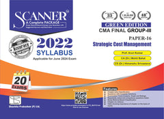 Scanner CMA Final (2022 Syllabus) Paper - 16 Strategic Cost Management Green Edition.