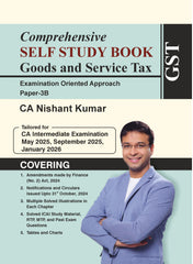 Shuchita Scanner CA Inter Paper-3B Goods and Service Tax (GST) Comprehensive Self Study Book Regular Edition