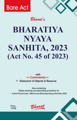 Bharatiya Nyaya Sanhita 2023 (Act No. 45 of 2023) Book by Bharat Law House