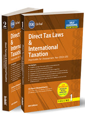 Direct Tax Laws & International Taxation Books (Set of 2 Volumes) for CA Final by CA Ravi Chhawchharia