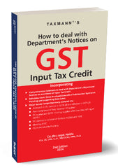 How to Deal with Departments Notices on GST Input Tax Credit Book by Dr Arpit Haldia