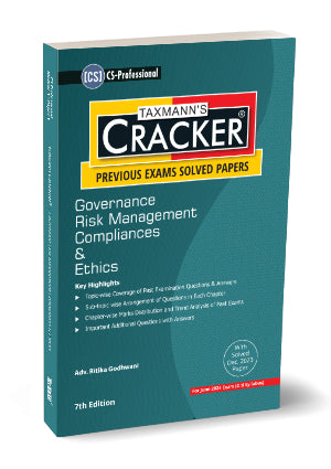 Taxmann Cracker -Governance Risk Management Compliances & Ethics (GRMCE) Book for CS Professional (2017 Syllabus) by Ritika Godhwani