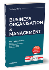 Taxmann's Business Organisation & Management book by Abha Mathur