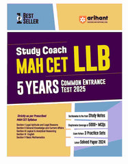 Study Coach MAH-CET LLB 5 Years COMMON ENTRANCE TEST 2025 by Arihant Publication