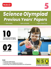 NSO Class-5 Olympiad 10 Previous Years Papers (2024-2020 Set A and B) Science book by MTG Learning