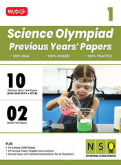 NSO Class-1 Olympiad 10 Previous Years Papers (2024-2020 Set A and B) Science book by MTG Learning