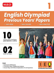 IEO Class-1 Olympiad 10 Previous Years Papers (2024-2020 Set A and B) English book by Mtg Learning