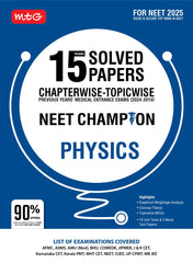 15 Years NEET Chapterwise Topicwise Previous Years Solved Papers Physics – NEET Champion book by MTG Learning