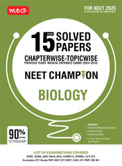 15 Years NEET Chapterwise Topicwise Previous Years Solved Papers Biology – NEET Champion book by MTG Learning