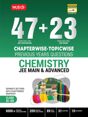 47+23 Years Chapterwise Topicwise Solutions Chemistry for JEE (Adv + Main) book by MTG Learning