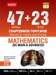 47+23 Years Chapterwise Topicwise Solutions Maths for JEE (Adv + Main) book by MTG Learning