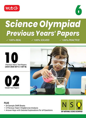 NSO Class-6 Olympiad 10 Previous Years Papers (2024-2020 Set A and B) Science book by MTG Learning