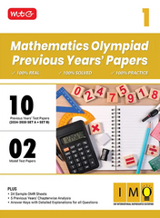 IMO Class-1 Olympiad 10 Previous Years Papers (2024-2020 Set A and B) Mathematics book by MTG Learning