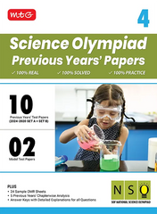 NSO Class-4 Olympiad 10 Previous Years Papers (2024-2020 Set A and B) Science book by MTG Learning
